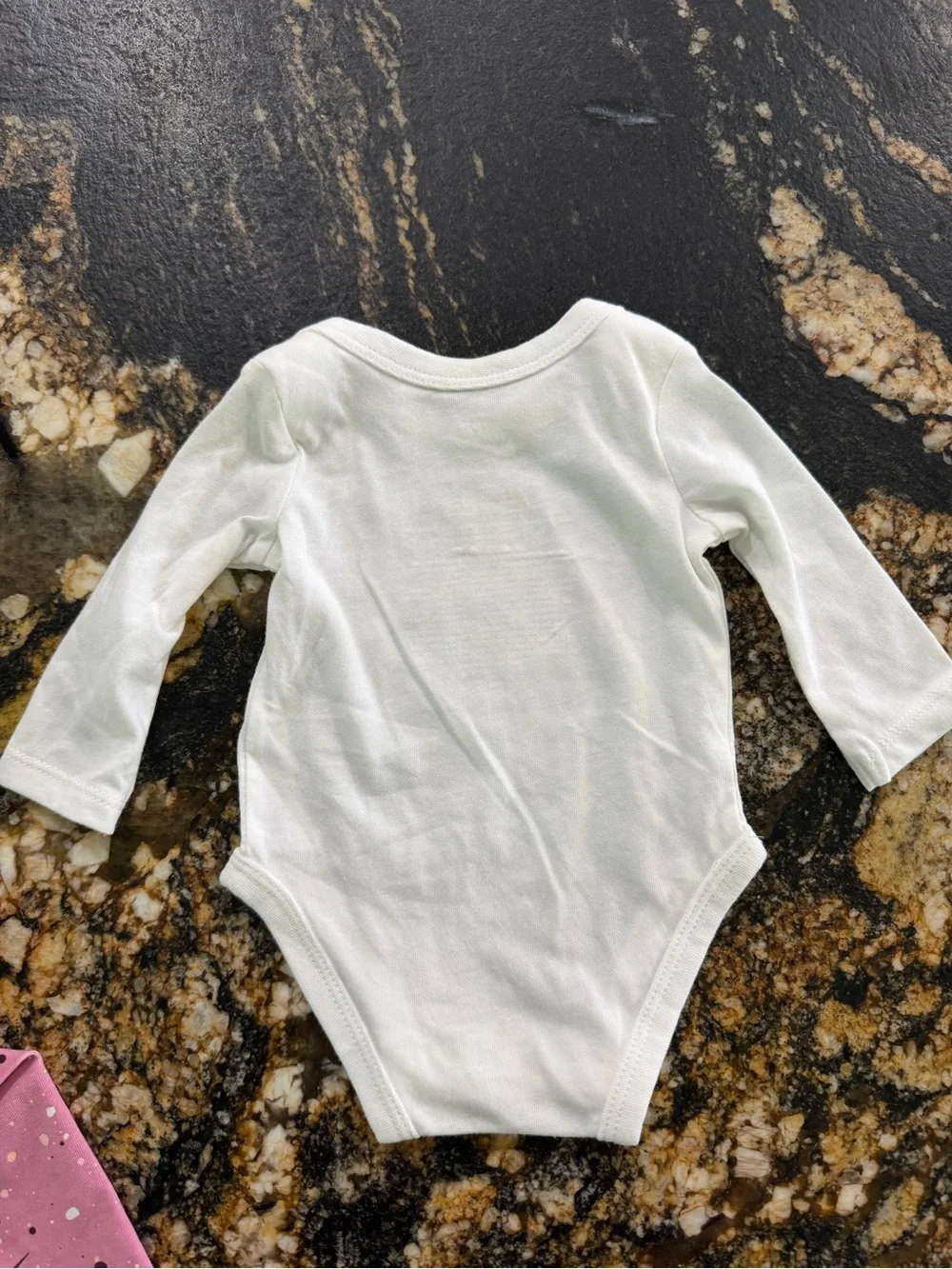 Nike White Bodysuit with Pink Speckled Leggings Set